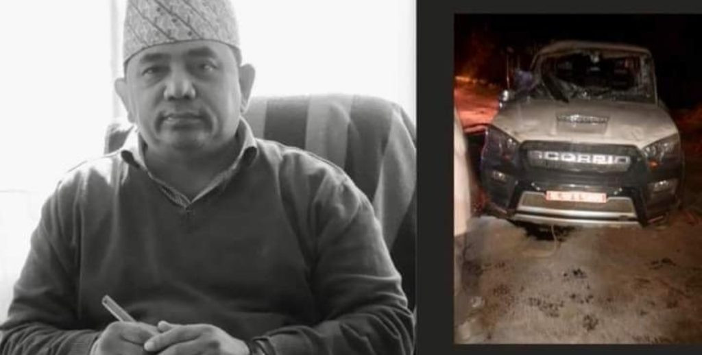 स्याङ्जामा सवारी दुर्घटना,चापाकोट नगरपालिकाका पूर्वप्रमुख शिव गिरीको मृत्यु