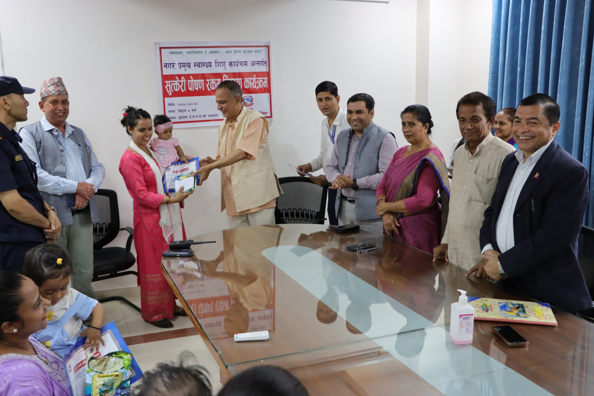 बुटवलमा मातृशिशु कार्यक्रम अन्तर्गत  पोषणभत्ता वितरण शुरु