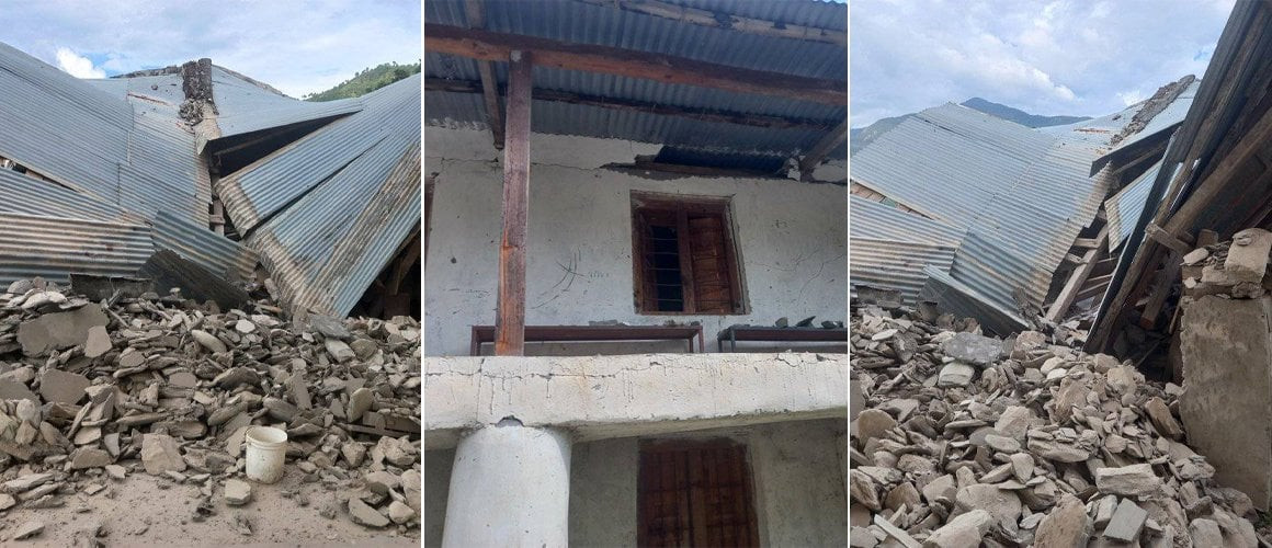 बझाङ केन्द्रबिन्दु भएर शक्तिशाली भूकम्प,केही घर भत्किए