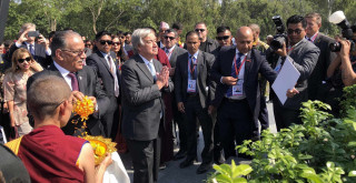 संयुक्त राष्ट्रसंघका महासचिव एन्टोनियो गुटेरेस लुम्बिनीमा