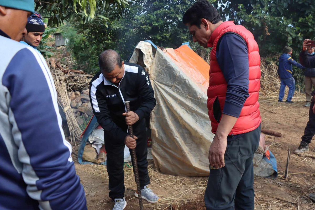 विप्लवले गरे जाजरकोटको नलगाडबाट पुनर्निर्माणको उद्घाटन 