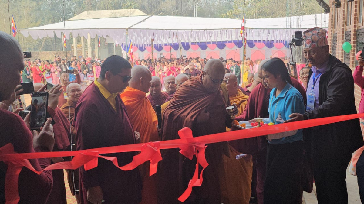 लुम्बिनीमा १ करोड ९० लाखमा ‘नेपाल थेरवाद विहार’