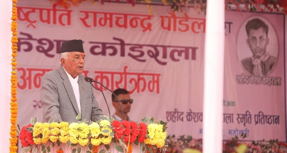 नेपाली जनता वास्तविक अर्थमा राजकीय शक्तिको मालिक बनेका छन् : राष्ट्रपति पाैडेल