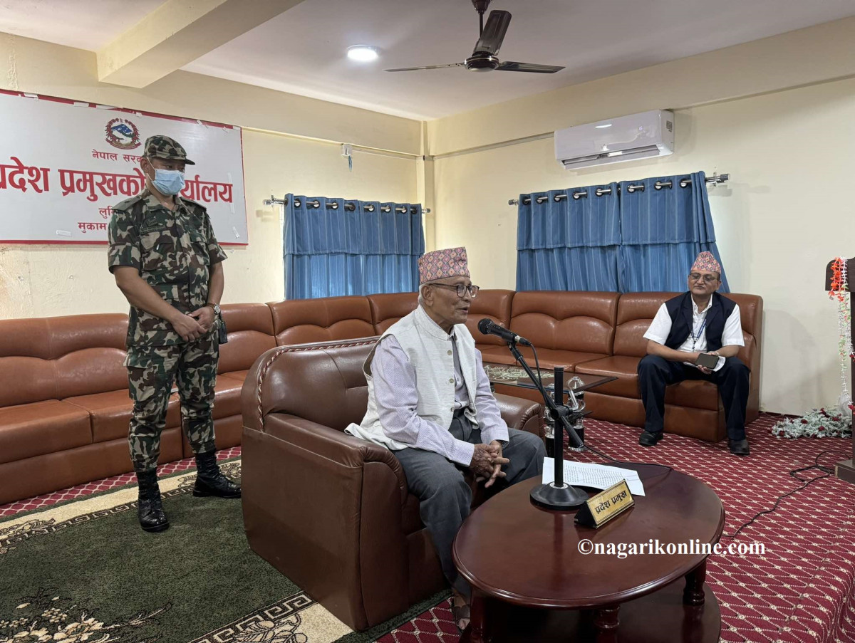 जाँदाजाँदै अमिक शेरचनको गुनासो : सरकारले प्रदेश प्रमुख पदको गरिमा राखेन