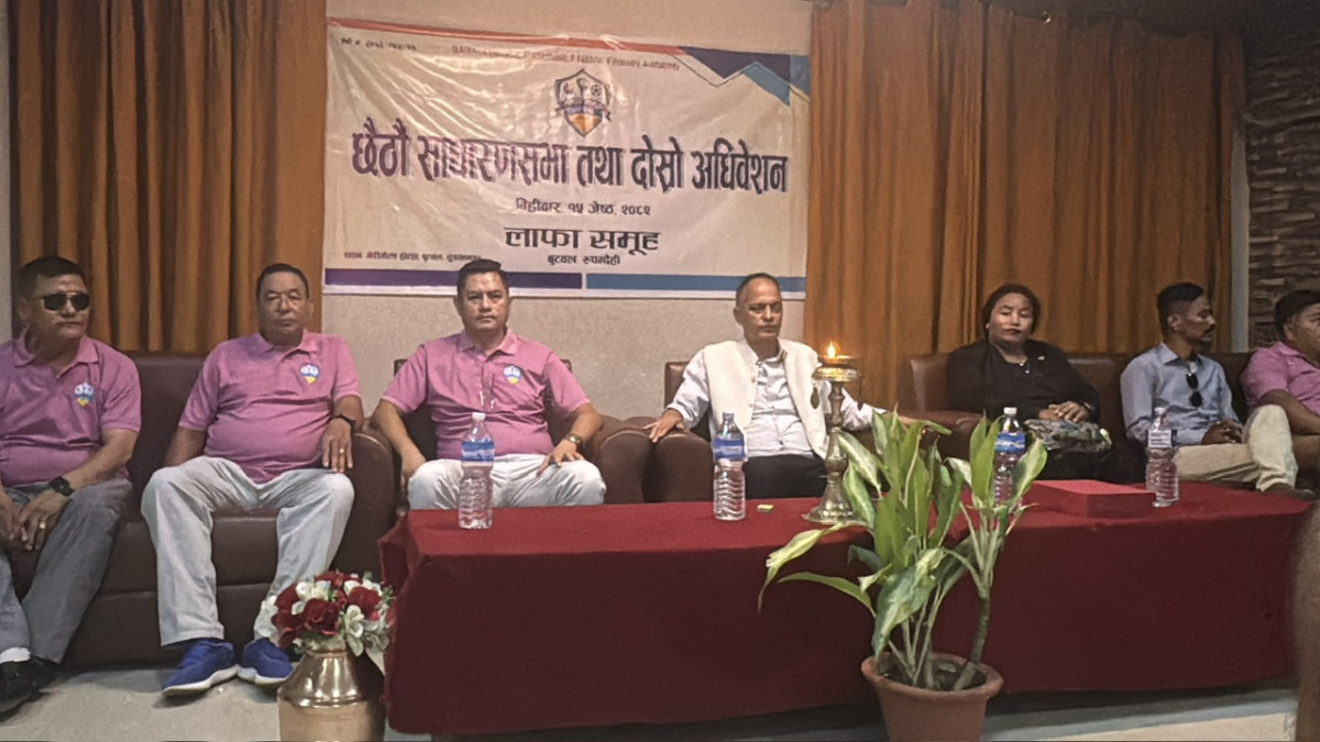 लाफा समुहको साधारणसभा तथा दोस्रो अधिवेशन,अध्यक्षमा पुन: थापा