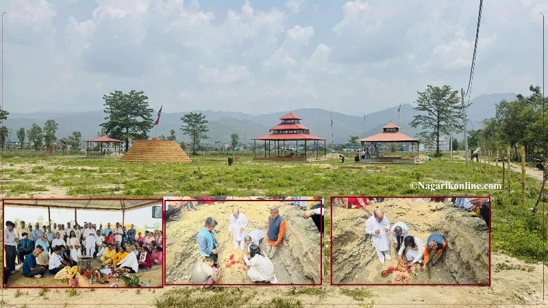 परोपकार कुञ्ज धाममा १६ करोडको लागतमा बन्ने भौतिक संरचनाको शिलान्यास
