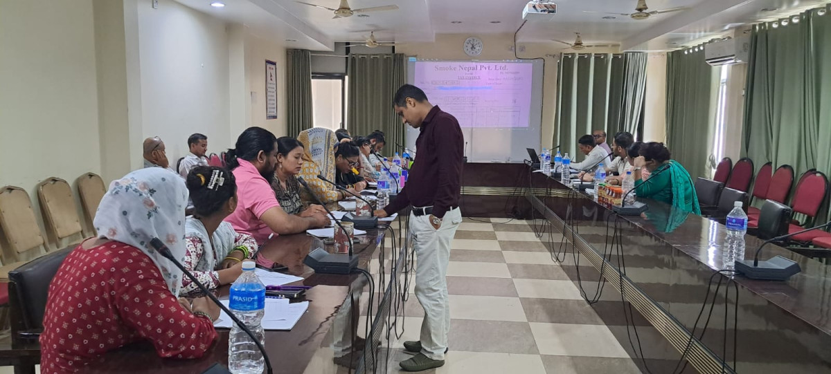 विजनेश इन्कुवेशनमा सहभागिलाई रेकर्ड किपिङ सम्बन्धि कोचिङ