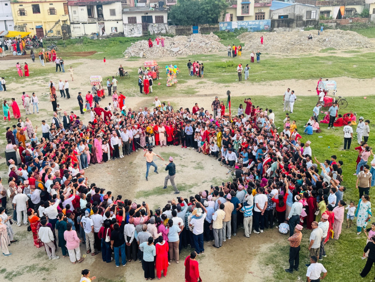 पहाडी जिल्लामा प्रचलित सराँय नाच बुटवलमा प्रदर्शन (फोटोफिचर)