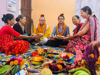 सकियो नेपालीको दोस्रो ठुलो चाड तिहार,दिदिबिहिनी र दाजुभाइले लगाए टीका