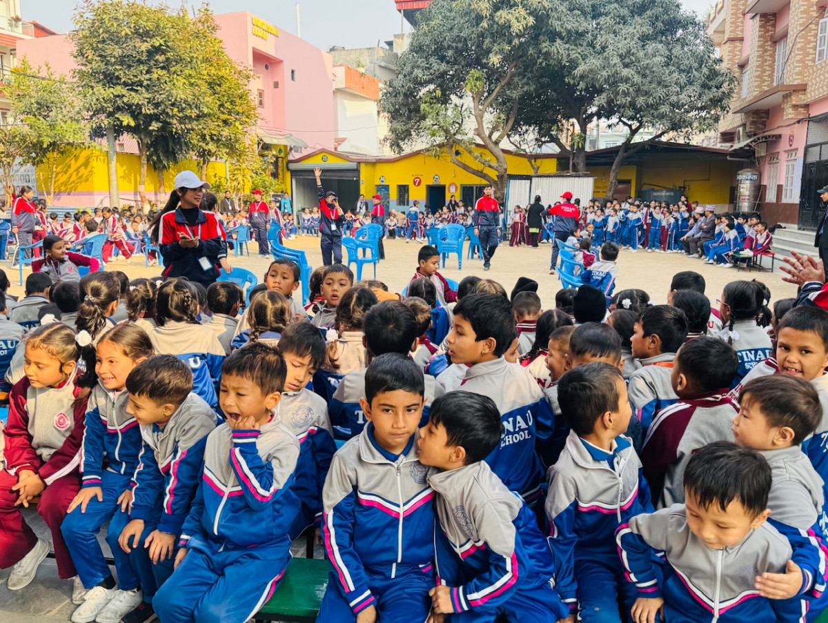  तिनाउ इङ्लिस बोर्डिङ स्कुलमा खेल सप्ताह सुरु
