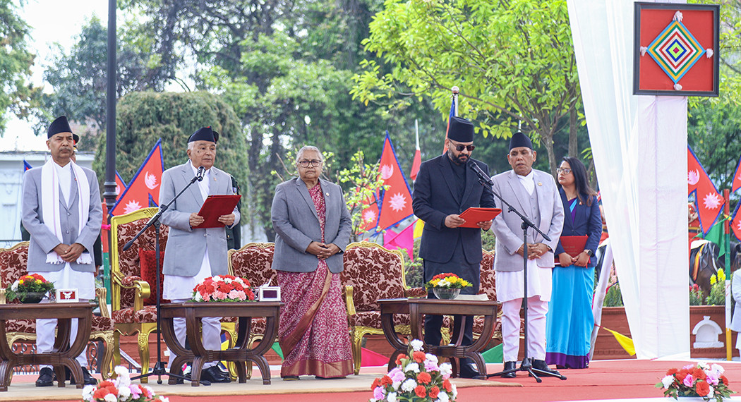 प्रधानमन्त्री बालेन्द्र शाहले लिए पद तथा गोपनीयताको शपथ