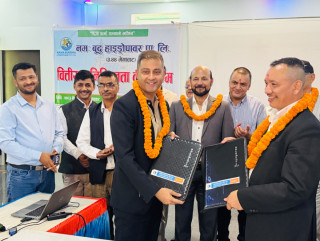 ७० करोड लगानीमा तिनाउमा बन्ने नम: बुद्ध हाइड्रोपावरको वित्तीय सुनिश्चितता सम्पन्न,सम्झौतामा हस्ताक्षर