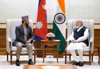 रास्वपा सभापति लामिछाने र भारतका प्रधानमन्त्री मोदीबिच भेटवार्ता