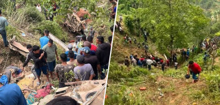 काभ्रे बस दुर्घटना : ८ जनाको मृत्यु,१६ जना घाइते