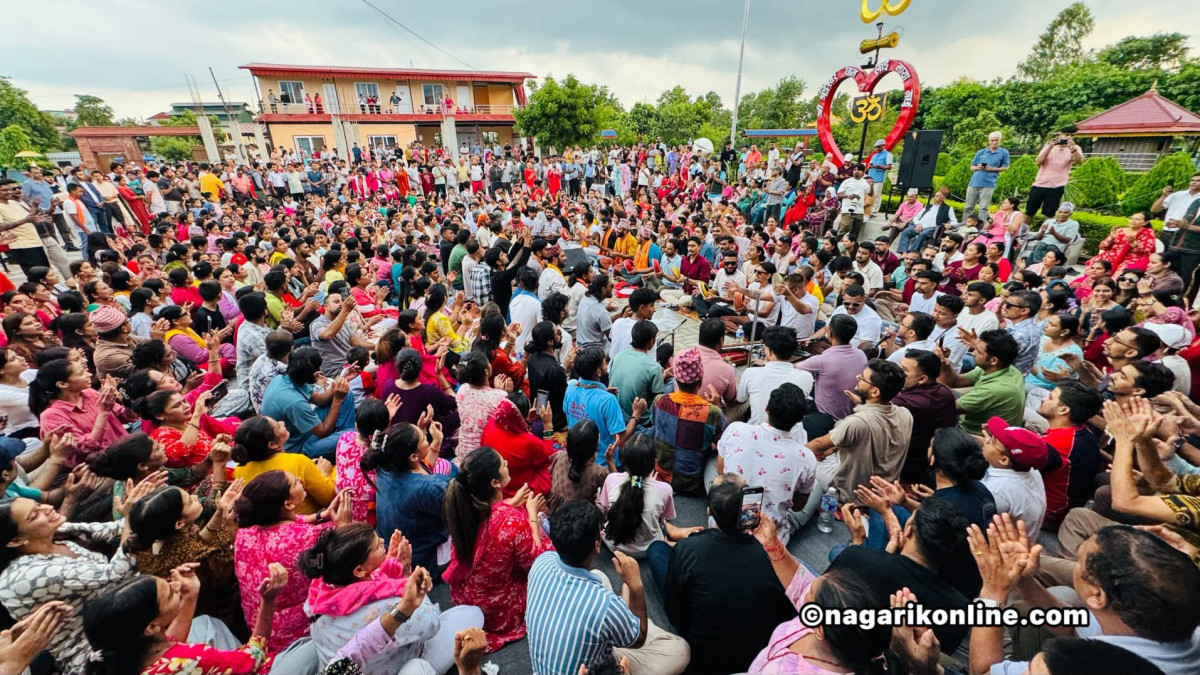 शनिबार सांझ डेढघण्टा रूद्रगणको भजनले गुञ्जियो श्रृङ्गेश्वरधाम (भिडियो)
