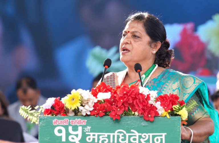 नेपाली कांग्रेस :  पुष्पा भुसाल महिला उपसभापतिमा निर्विरोध निर्वाचित